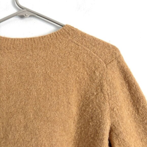 Jenni Kayne Camel Brown Long Sleeve Wool Sweater Women’s Size Small Shrunken - Picture 8 of 8